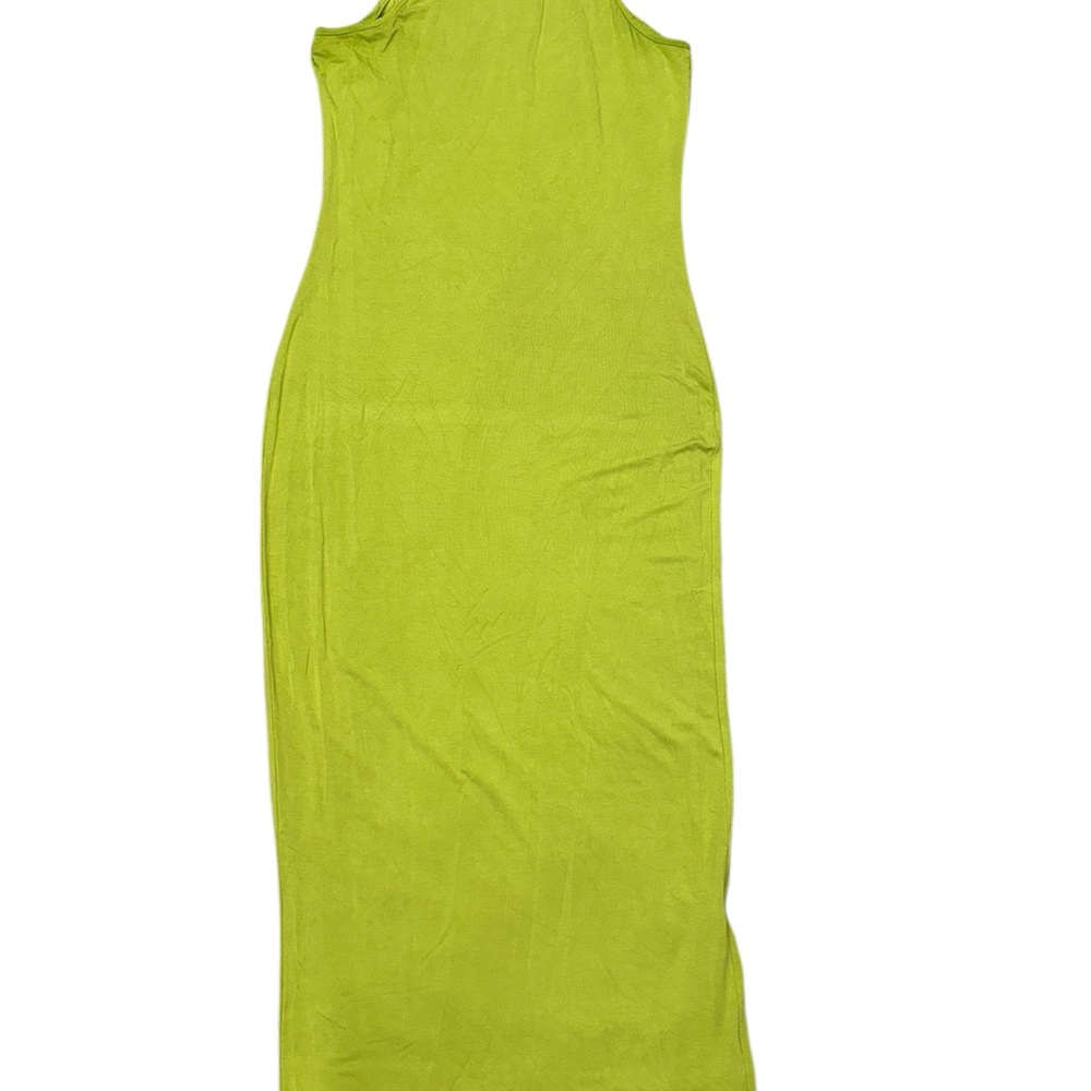 SHEIN Vibrant Green Sleeveless Maxi Dress